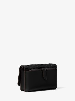 Michael Kors Black Jet Set Small Pebbled Leather Smartphone Convertible Crossbody  Bag 32S1GT9C5L 001 194900349397 - Handbags, Jet Set - Jomashop