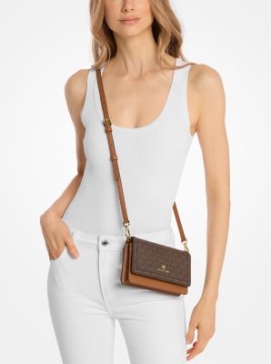 Michael Kors Saffiano Leather Smartphone Crossbody Bag – shopmixusa