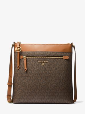 Michael Kors Jet Set Large Saffiano Leather Crossbody - Acorn