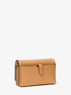 Jet Set Small Pebbled Leather Smartphone Convertible Crossbody Bag