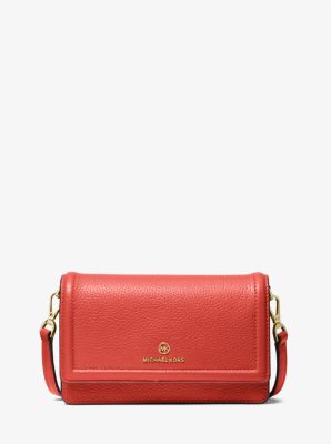 Pebbled leather convertible hot sale crossbody bag michael kors