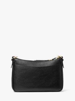 Coach Signature Black Voyager Messenger Shoulder Bag With Buckles