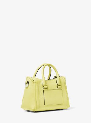 Michael Kors Saffiano Leather Studded Crossbody Bag - Yellow