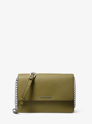 Daniela Large Saffiano Leather Crossbody Bag