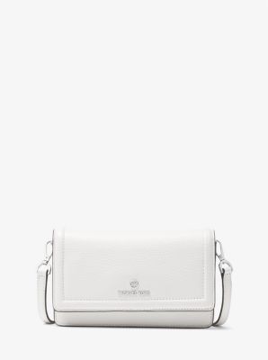 Michael kors pebble leather phone hot sale crossbody wallet