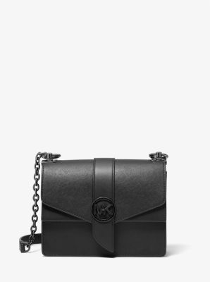 michael kors saffiano crossbody bag black