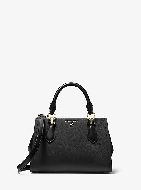마이클 마이클 코어스 Michael Michael Kors Marilyn Small Saffiano Leather Crossbody Bag,BLACK
