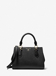 Marilyn Small Saffiano Leather Crossbody Bag - BLACK - 32S2G6AC1L