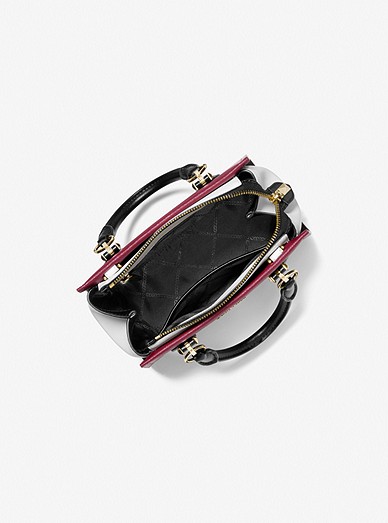 Marilyn Small Color-block Saffiano Leather Crossbody Bag