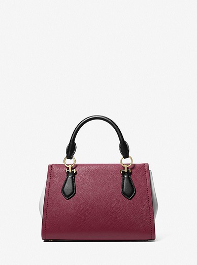Grand sac à main Marilyn en cuir Saffiano à blocs de couleurs
