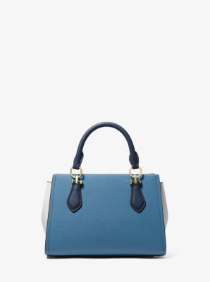 Marilyn Small Color-Block Saffiano Leather Crossbody Bag