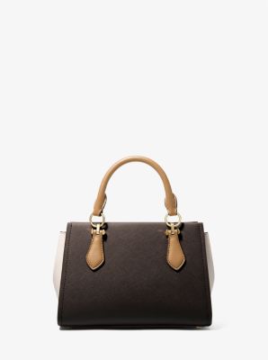 Marilyn Small Color-Block Saffiano Leather Crossbody Bag image number 3