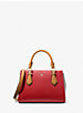 Petit sac à bandoulière Marilyn en cuir Saffiano à blocs de couleurs image number 0
