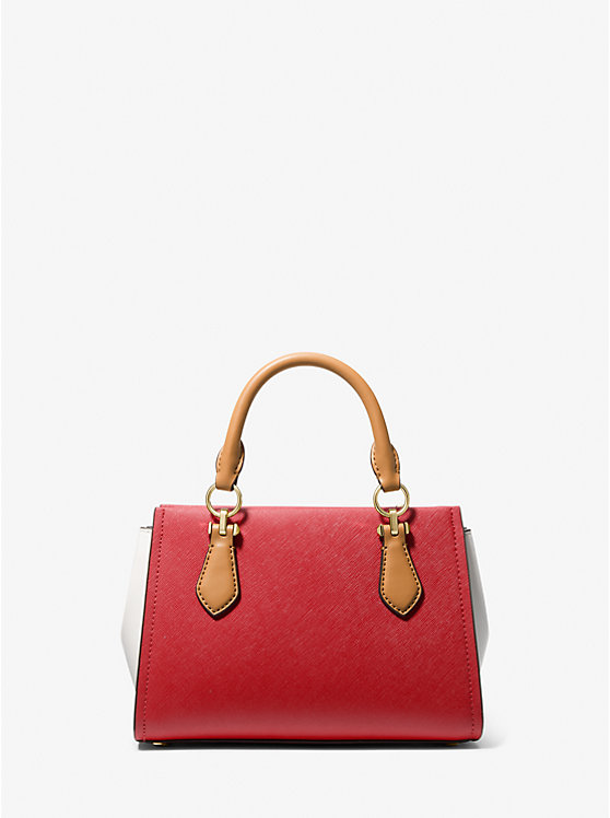 Petit sac à bandoulière Marilyn en cuir Saffiano à blocs de couleurs image number 2
