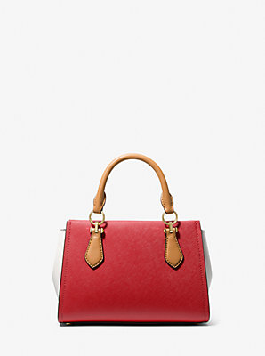 Petit sac à bandoulière Marilyn en cuir Saffiano à blocs de couleurs