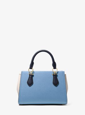 Petit sac à bandoulière Marilyn en cuir Saffiano à blocs de couleurs