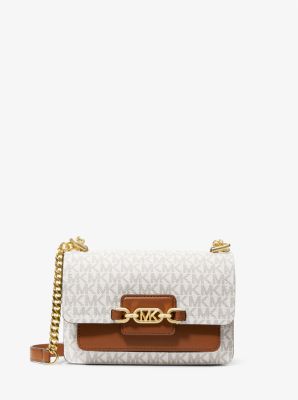 Michael Kors Marilyn Small Crossbody Vanilla/Acorn One Size: Handbags