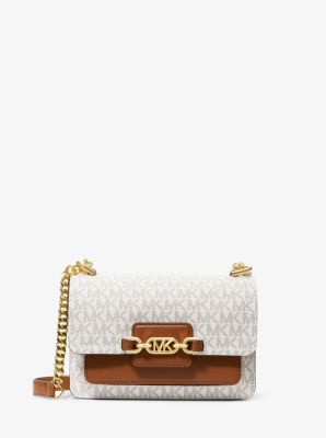 Michael Kors Heather Large Shoulder Bag in Brown/Acorn