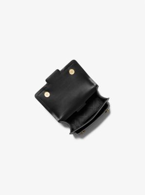Michael Kors Heather Leather Extra Small Crossbody Bag - Black