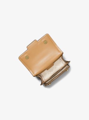 Heather Extra-Small Leather Crossbody Bag in PALE PEANUT | Michael Kors