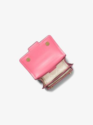 Heather Extra-Small Leather Crossbody Bag in CAMELIA ROSE | Michael Kors