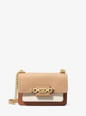 Michael Kors Heather Colorblock Extra Small Leather Crossbody Bag