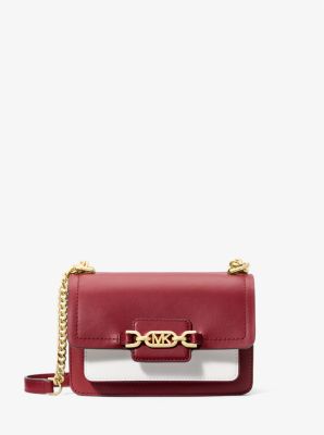 Heather Extra-Small Color-Block Leather Crossbody Bag image number 0