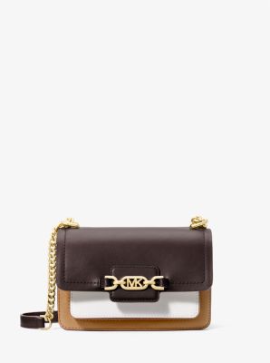 Heather Extra-Small Color-Block Leather Crossbody Bag image number 0