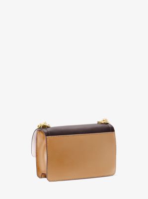 Borsa a tracolla Heather extra-small in pelle color block image number 2