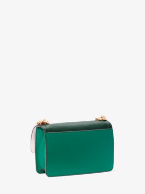 Tr&egrave;s petit sac &agrave; bandouli&egrave;re Heather en cuir &agrave; couleurs contrast&eacute;es in BOSQUET MULTI | Michael Kors