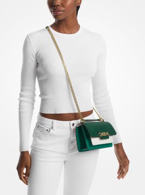 Tr&egrave;s petit sac &agrave; bandouli&egrave;re Heather en cuir &agrave; couleurs contrast&eacute;es in BOSQUET MULTI | Michael Kors