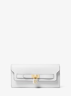 Michael kors hamilton wallet with silver on sale hardware