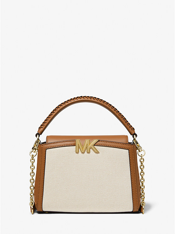 Karlie Small Canvas and Leather Crossbody Bag image number 0