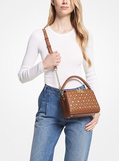 Karlie Small Studded Leather Crossbody Bag | Michael Kors