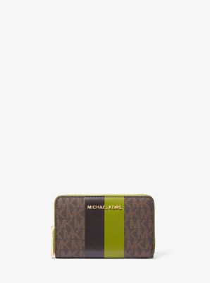 Michael Kors Small Logo Stripe Wallet