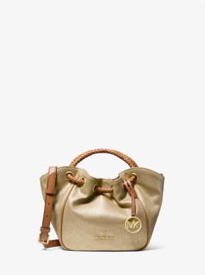 MICHAEL Michael Kors Small Canvas Maeve Bag in Natural