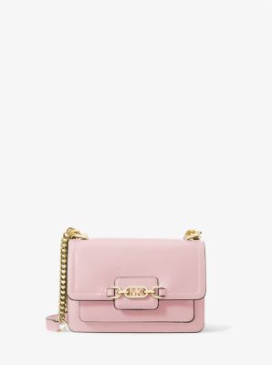Tr&egrave;s petit sac &agrave; bandouli&egrave;re Heather en cuir in ROSE FUM&Eacute; | Michael Kors
