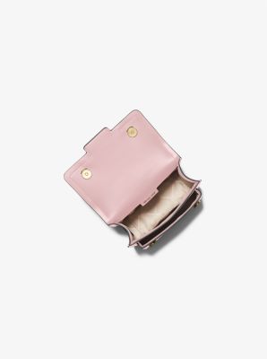 Tr&egrave;s petit sac &agrave; bandouli&egrave;re Heather en cuir in ROSE FUM&Eacute; | Michael Kors