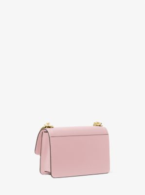 Tr&egrave;s petit sac &agrave; bandouli&egrave;re Heather en cuir in ROSE FUM&Eacute; | Michael Kors