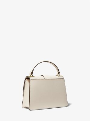 Michael Kors Outlet: Michael Greenwich bag in saffiano leather - White