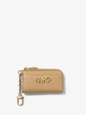 Piper Pebbled Leather Zip Card Case | Michael Kors