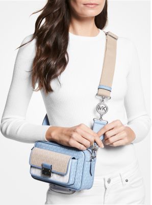 COACH®  Mini Camera Bag In Signature Chambray