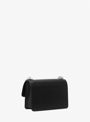 Michael Kors Heather Leather Extra Small Crossbody Bag - Black