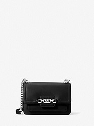 Heather Extra-Small Leather Crossbody Bag - BLACK - 32S2S7HC0L