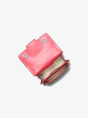 Heather Extra-Small Leather Crossbody Bag in GERANIUM | Michael Kors