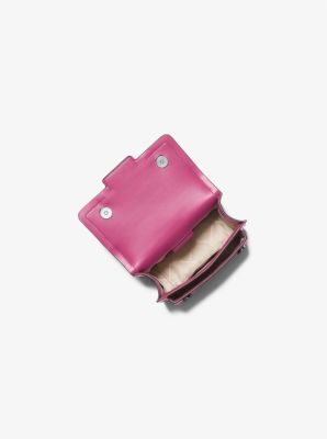 Heather Extra-Small Leather Crossbody Bag in DEEP FUCHSIA | Michael Kors