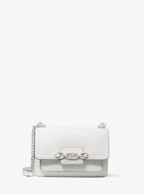 Heather Extra-Small Leather Crossbody Bag in OPTIC WHITE | Michael Kors