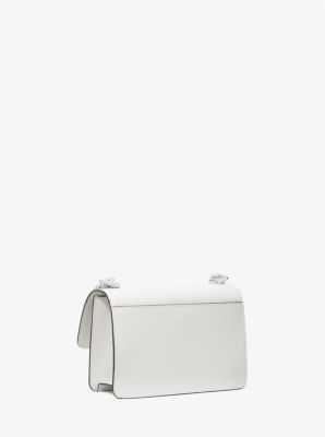 Heather Extra-Small Leather Crossbody Bag in OPTIC WHITE | Michael Kors