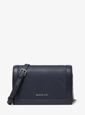 Jet Set Large Saffiano Leather Crossbody Bag, Womens, Michael Kors, Black –  Gifts Are Blue