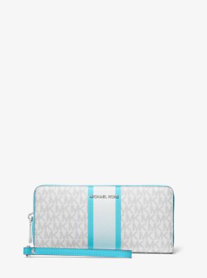 Michael kors blue 2025 and white wallet